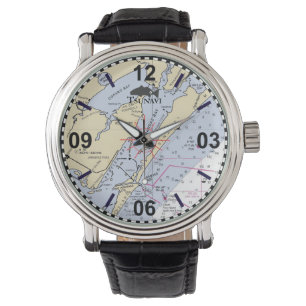 Montre Graphique Nautique du pliage côtier du Texas