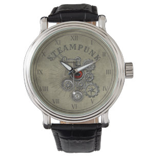 Montre Graphisme des engrenages Steampunk