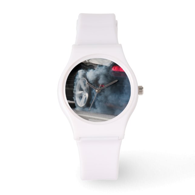 Montre Gravure de voiture noire (Recto)