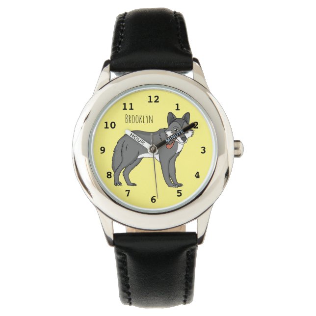 Montre Gray wolf with pipe cartoon (devant)