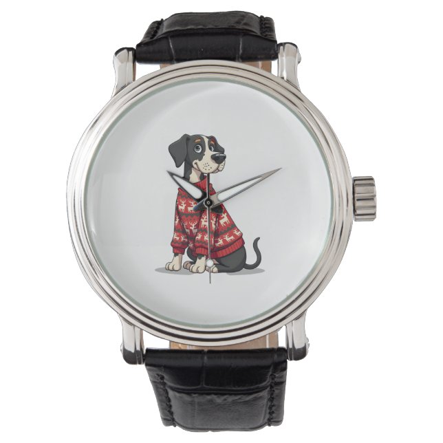 Montre Great Dane Christmas Sweat chien (devant)