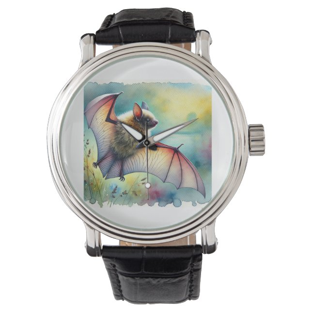 Montre Greater Noctule Bat 120924AREF149 - Watercolor (devant)