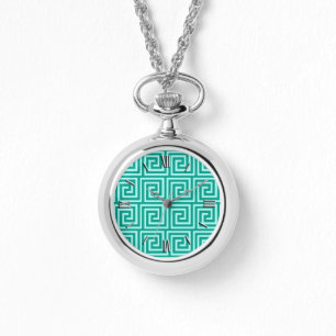 Montre Grec Key, turquoise et aqua