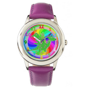 Montre Green Dragon Kids Regarder Nom personnalisable Kim