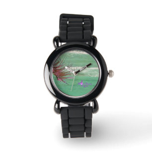Montre Green Ocean Water Silver Strand Fashion Watch