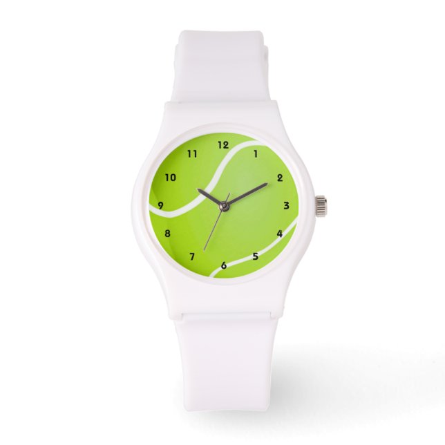 Montre Green Tennis Ball Sporty (Recto)