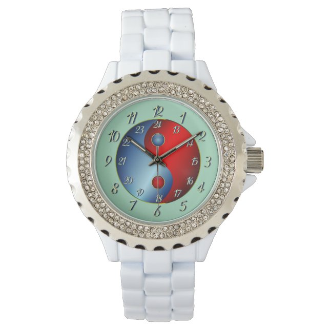 Montre Green Yin Yang Watch paisible (devant)