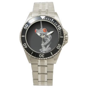 Montre Grenouille à arbre rouge