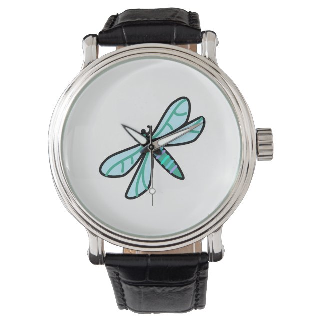 Montre gribouiller une libellule (devant)