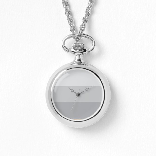 Montre Gris argenté rayé (Recto)