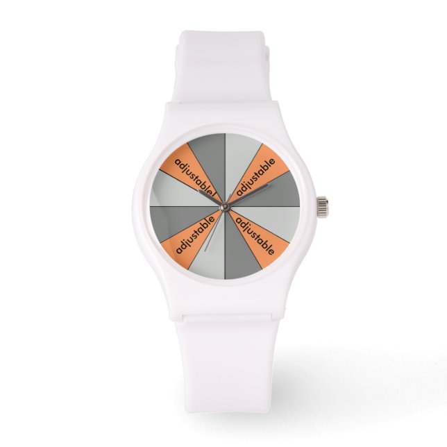 Montre Gris de roue couleur avec couleur personnalisée (Recto)