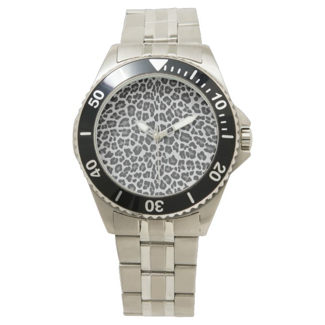 Montre Gris léopard et gris clair (devant)