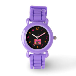 Montre Gris Nouvel An Voeux Enfants Red Parties scintilla