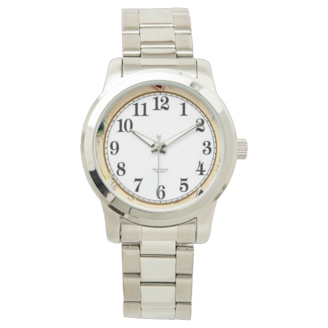 Montre Gros bracelet argent (devant)