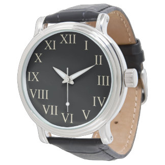 Montre Gros Gras Retro Black Classic Watch