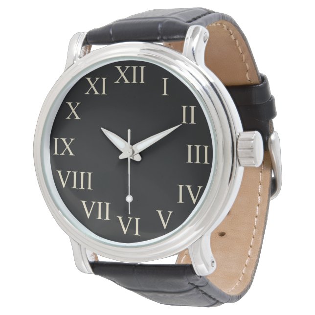 Montre Gros Gras Retro Black Classic Watch (Incliné)