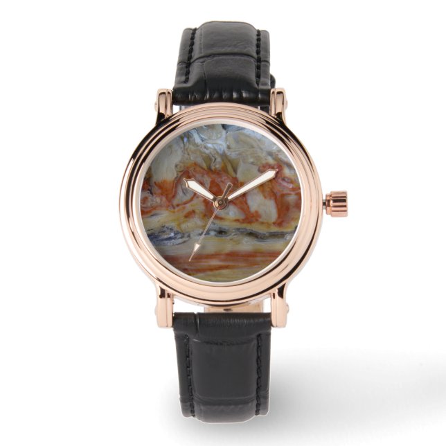 Montre Gros plan de bois pétrifié (Recto)