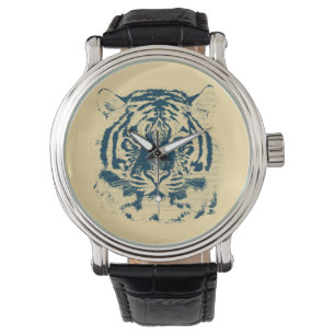 Montre Gros plan de la face du tigre 8