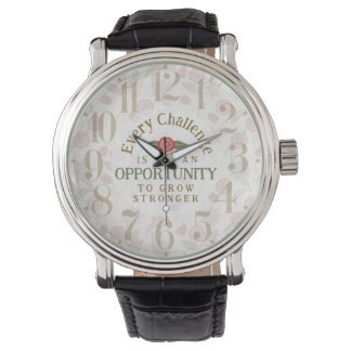 Montre "Grow Stronger" Affirmation