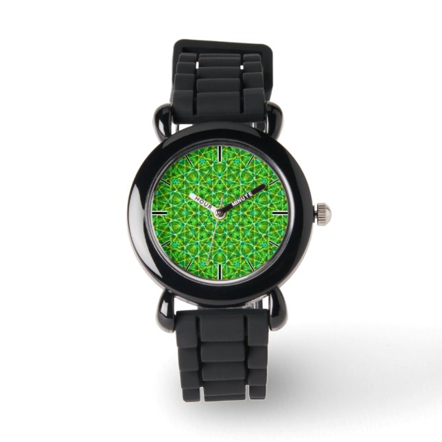 Montre Grünes Netz Kaleidoscope/Green Kaleidoscope Net (Recto)
