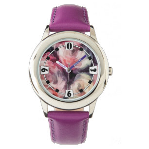 Montre Grunge vintage rétro roses photo fleurs floral ar