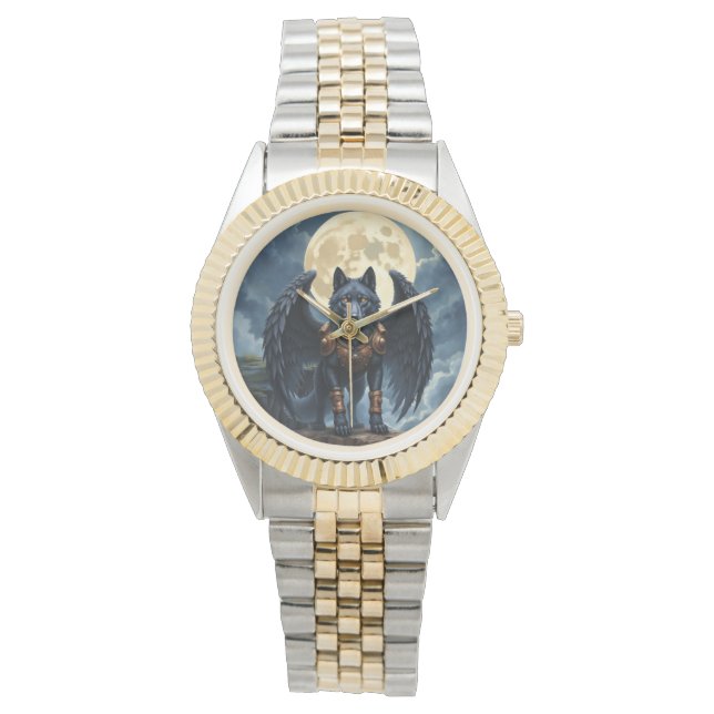 Montre Guardian of the Moon – The Black Winged Wolf (devant)
