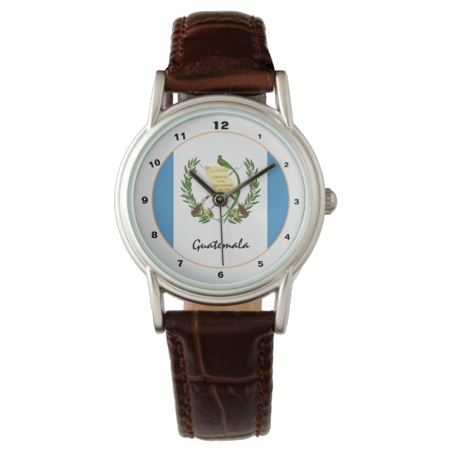 Montre Guatemala Flag & Guatemala trendy fashion /design (devant)