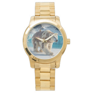 Montre Guerrier de l'ours polaire Steampunk