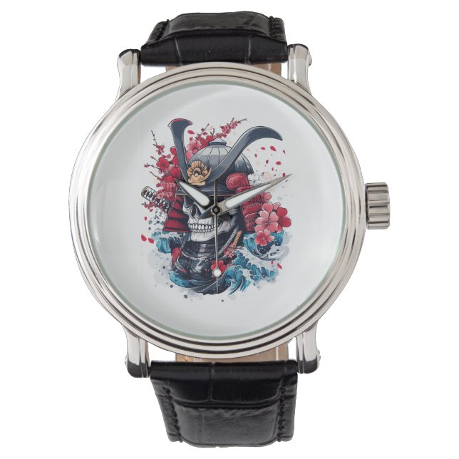 Montre Guerrier Samouraï Crâne (devant)