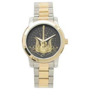 Montre Guitare à ailes d'or