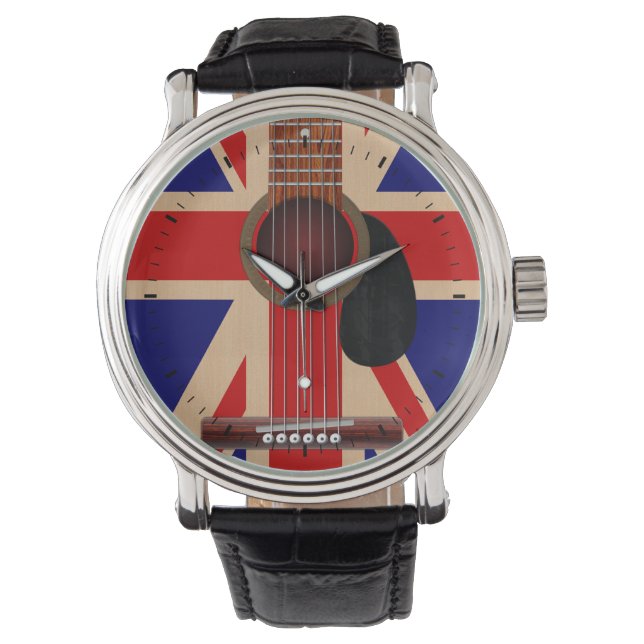 Montre Guitare Union Jack (devant)