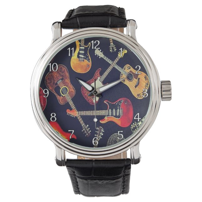 Montre Guitares simples (devant)
