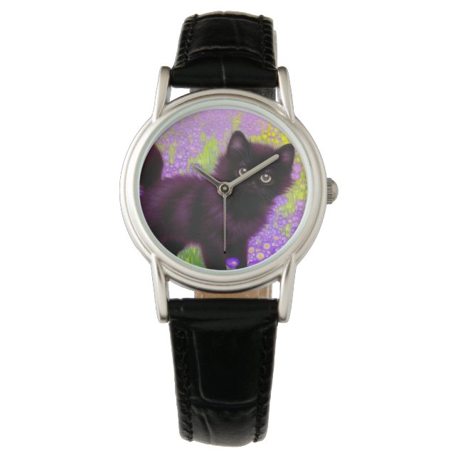 Montre Gustav Klimt Black Kitten (devant)
