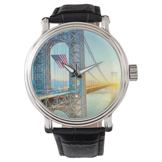 Montre GWB reliant Fort Lee NJ et Manhattan NYPlus