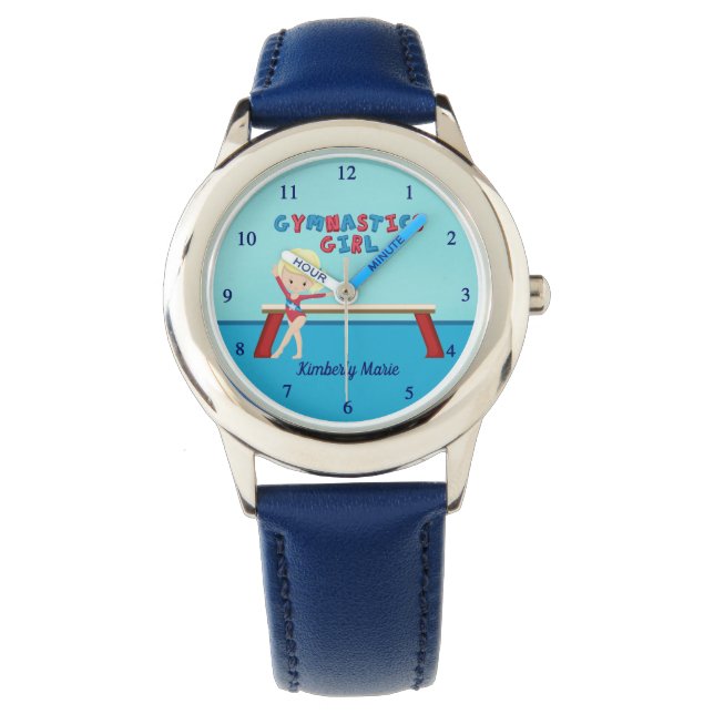 Montre Gymnastique fille assez personnalisée Gymnaste enf (devant)