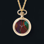 Montre Hades Floral Arrangement Watch Necklace<br><div class="desc">I painted a unique original digital oil painting of the romantic side of Hades with a floral arrangement worthy of this well-known
god in mythology.</div>