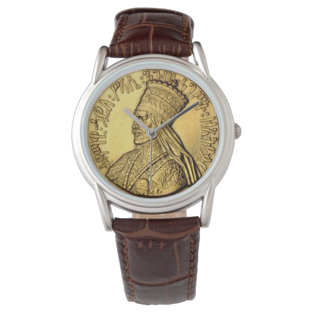Montre Haile Selassie Regarder Ancienne conception de roi (devant)