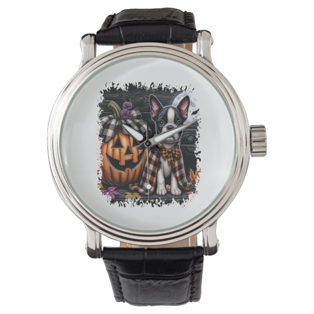 Montre Halloween Boston Terrier Dog (devant)