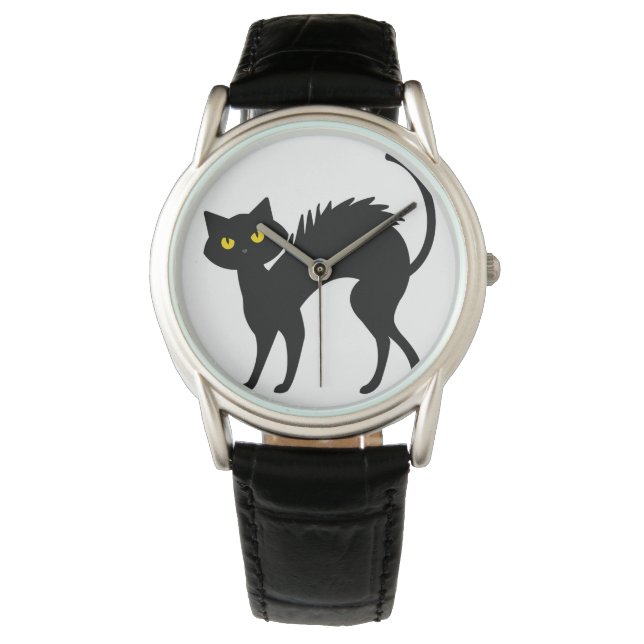 Montre Halloween Chat Noir - T-shirt Chat Noir (devant)