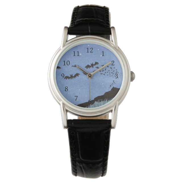 Montre Halloween Chauves-souris Vampires (devant)