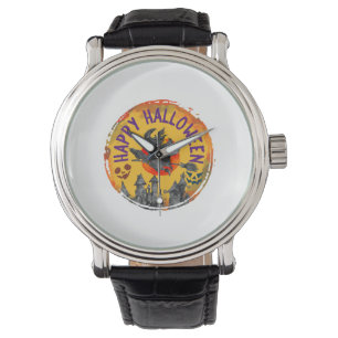 Montre Halloween Design Happy Halloween sorcière