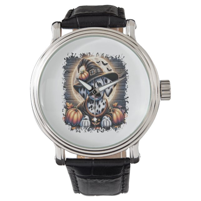 Montre Halloween du chien dalmate (devant)