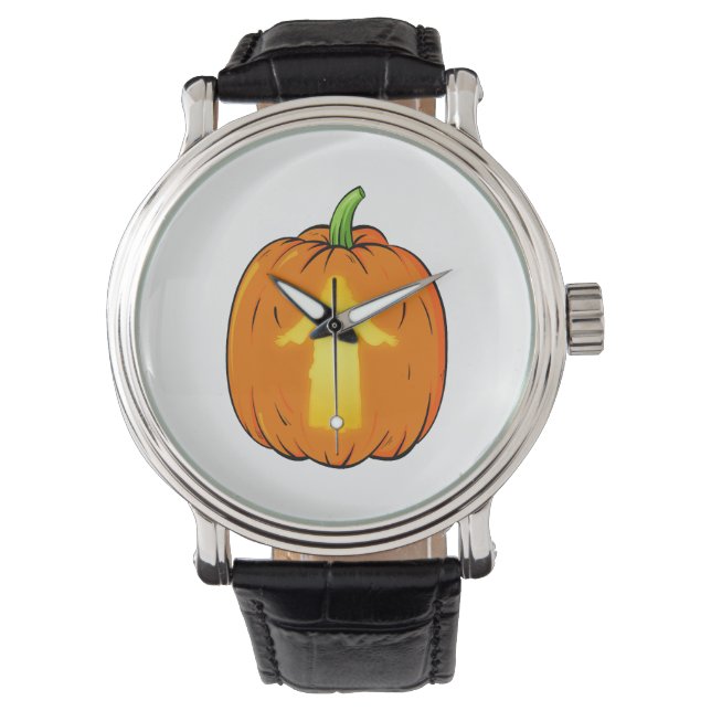 Montre Halloween Jésus Design avec Jésus Citrouille (devant)