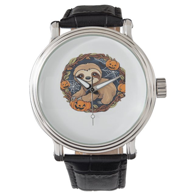 Montre Halloween, Sloth, 31 octobre, Thanksgiving Class (devant)
