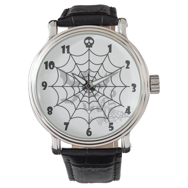 Montre Halloween Spider Web RIP TR (devant)