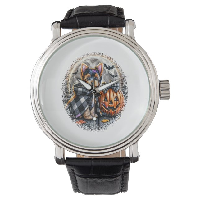 Montre Halloween Yorkie Dog (devant)