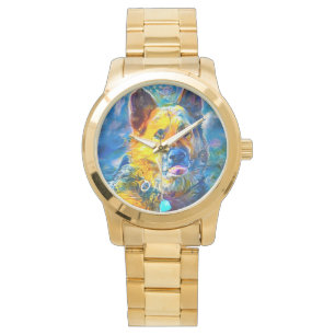 Montre Halo : Portrait d'un berger allemand