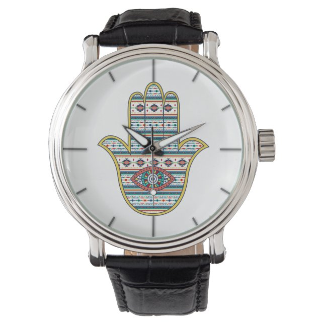 Montre HAMSA Main du symbole Fatima (devant)