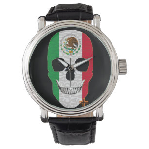 Montre HANDSKULL Mexique en cuir B2