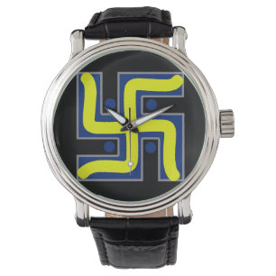 Montre Handskull Swastika Bonne chance hindoue / Sports W